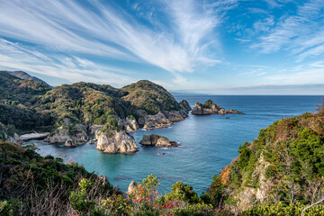 展望台から望む浦富海岸