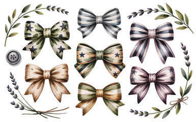 Combat-Inspired Bow Set with Camouflage Patterns