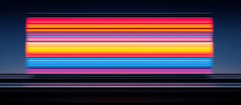 Colorful neon lights abstract art.