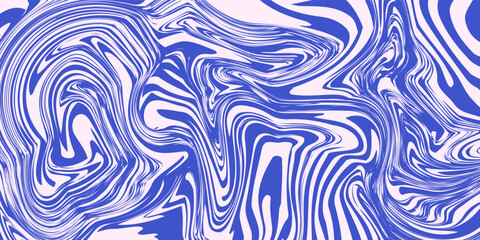 Abstract background pattern with colorful waves. Psychedelic groovy trippy y2k retro seamless pattern in blue and pink colors. eps 10
