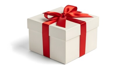 Fototapeta premium Gift Box on White Background