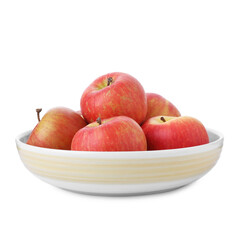 Many fresh ripe apples isolated on white