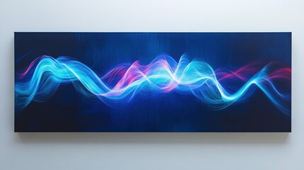 A dynamic image of glowing blue light trails created with a slow shutter speed. Represents speed, technology, data flow, or motion on a dark background.