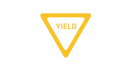 Yellow Yield Sign - A Crucial Road Safety Symbol.