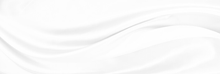 Fototapeta premium White gray satin texture that is white silver fabric silk background with beautiful soft blur pattern natural.