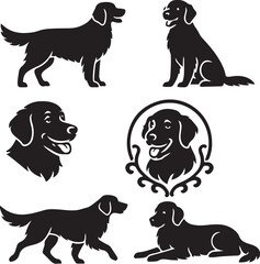 retriever_golden_silhouette_bundle.eps