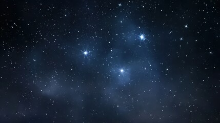 Obraz premium Deep space background with shining stars, ideal for astronomy themes, galaxy concepts, and dreamy visuals.