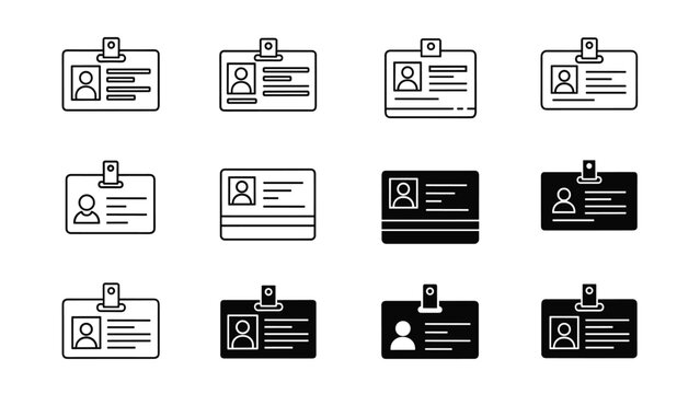 Identity badges for professional security and access perfect for office events and conferences showcasing authority and recognition with modern design, Generative AI.