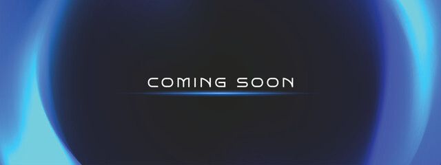 Elegant Coming Soon Background Vector with Soft Dark Lighting and Smooth Wave Shapes