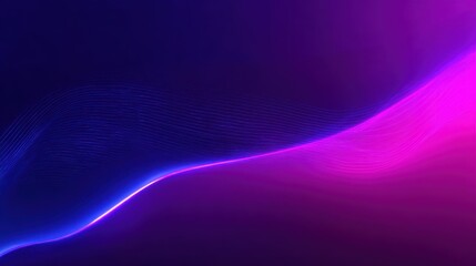 Digital abstract background with neon lines and cosmic waves, ideal for technology themes and creative visuals.