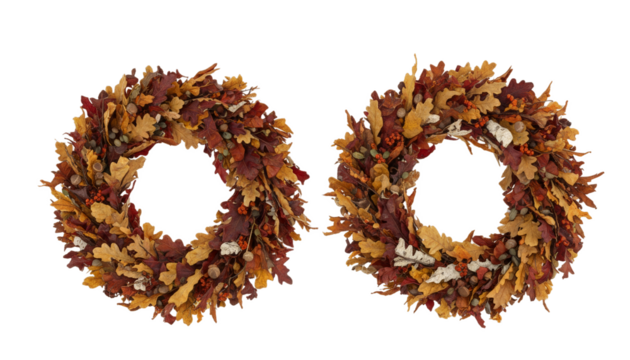 枯れ葉・落ち葉のリース
