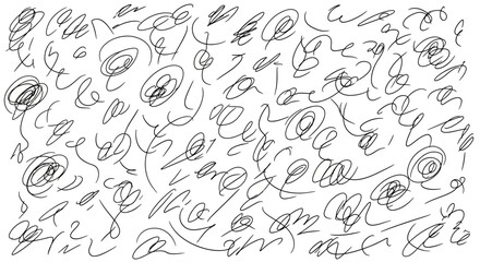 Whimsical Chaos: An Abstract Background of Hand-Drawn Scribbles and Doodles for Creative Projects