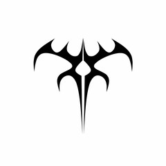 neo tribal symbol vector element black and white tattoo design