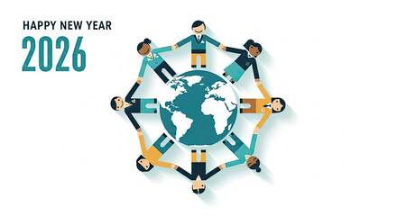 Embracing global unity and diverse communities for a hopeful new year 2026, promoting peace, cooperation, and shared prosperity worldwide