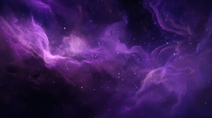 Obraz premium Purple energy background with fire particles and fog, perfect for horror projects, social media, and mystical visuals.