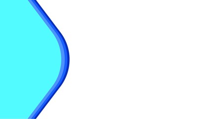 Elegant cyan curve on white background for modern layouts and professional presentations that need clean vibrant design elements for impact