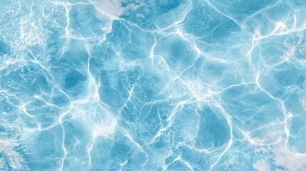 Blue Water Texture with Sunlight Reflections.