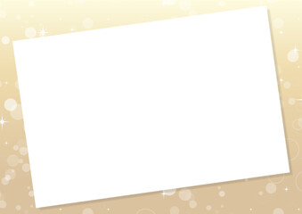 Simple Decorative Frame Template  Vector  Soft Bubble Sparkle Gold