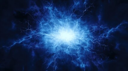 Electrifying blue plasma background with vibrant energy, suitable for websites, advertisements, and creative content.