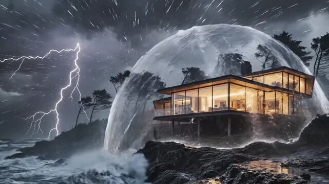 Coastal Real Estate Asset Protection Shielding Luxury Villa from Hurricane Damage