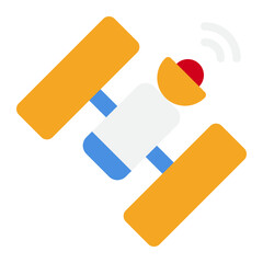 Toy Robot with Wheels and Antenna