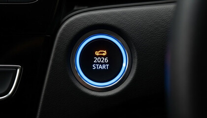Pushing the 2026 Start Button in a Modern Car