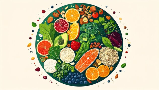 easter eggs on a green background