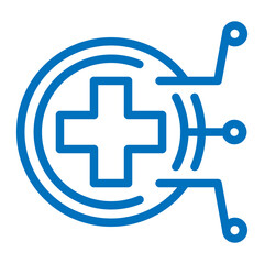 Fototapeta premium medical technology icon