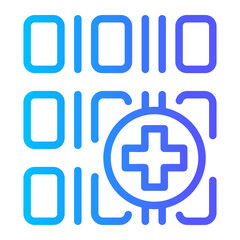 Obraz premium medical coding icon