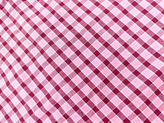 red and white plaid diagonal 