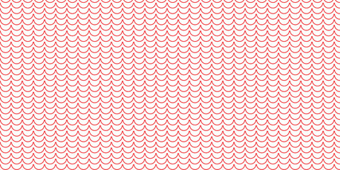 simple red outline fish scale pattern for banner poster background. © kowsar