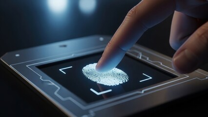 Fingerprint scanning device with biometric security