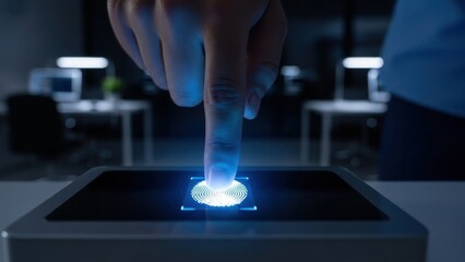 Fingerprint scanning device with illuminated sensor