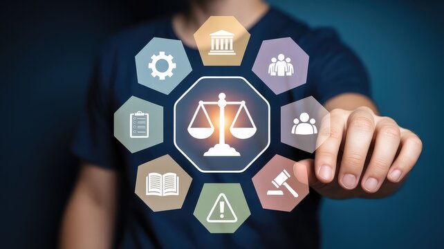 Ensuring legal compliance with a modern digital approach, navigating rules and regulations with ease, promoting justice and ethical standards in business