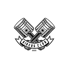 PISTON RIDER CLUB LOGO RIBBON