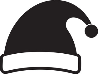 Christmas Santa Hat Beanie Silhouette Christmas Element
