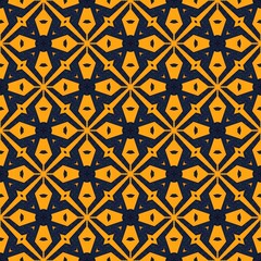 Seamless geometric pattern design for vintage textile decoration, texture, or abstract retro tile wall wallpaper illustration