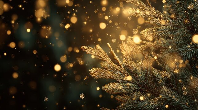 Winter branch background for design, designed for promotions, applications, and enchanting visuals.