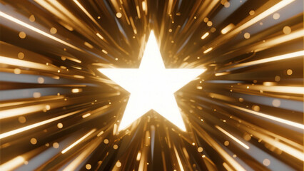 Golden starburst light effect