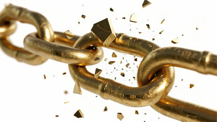 Golden chain breaking apart