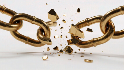 Golden chain breaking apart