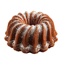 Fototapeta premium Delicious bundt cake with powdered sugar topping.