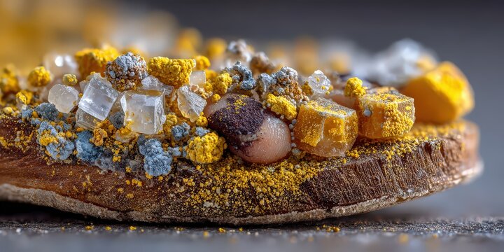 Advanced mineral surface analysis using high-resolution spectral imaging, microscopy, and chemical phase distribution techniques for professional geological applications