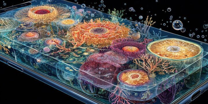 Advanced bioimaging system utilizing high-resolution fluorescence microscopy, quantum dot conjugation, nanostructure design, and spectroscopic analysis for cellular diagnostics