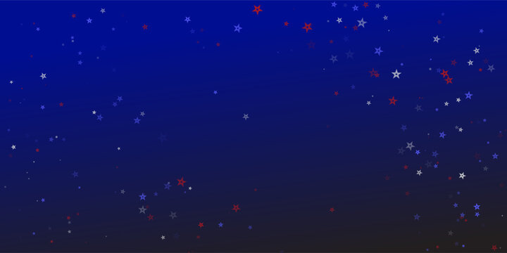USA Flag Colors Starry Sky  Independence Day Design