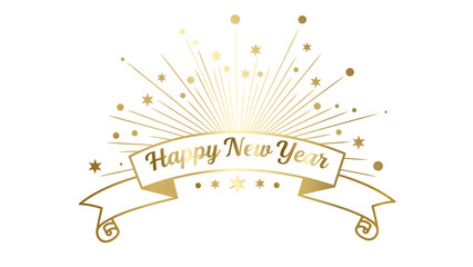 HAPPY NEW YEAR vintage label design with text, best premium quality retro badge vector illustration sign