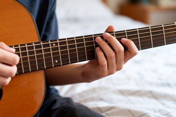 man playing guitar