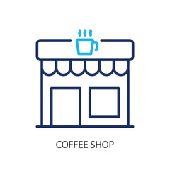 Coffee shop thin line icons. Original vector illustration.