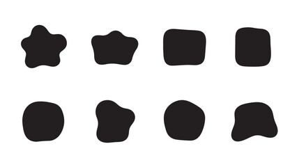 Abstract liquid curves with organic round blobs, oval doodle frames, wavy smooth shapes, and soft flowing patterns perfect for modern vector backgrounds and creative design layouts.