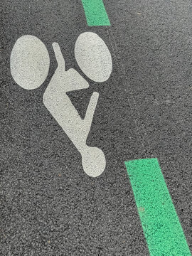 Symbole pour piste cyclable 